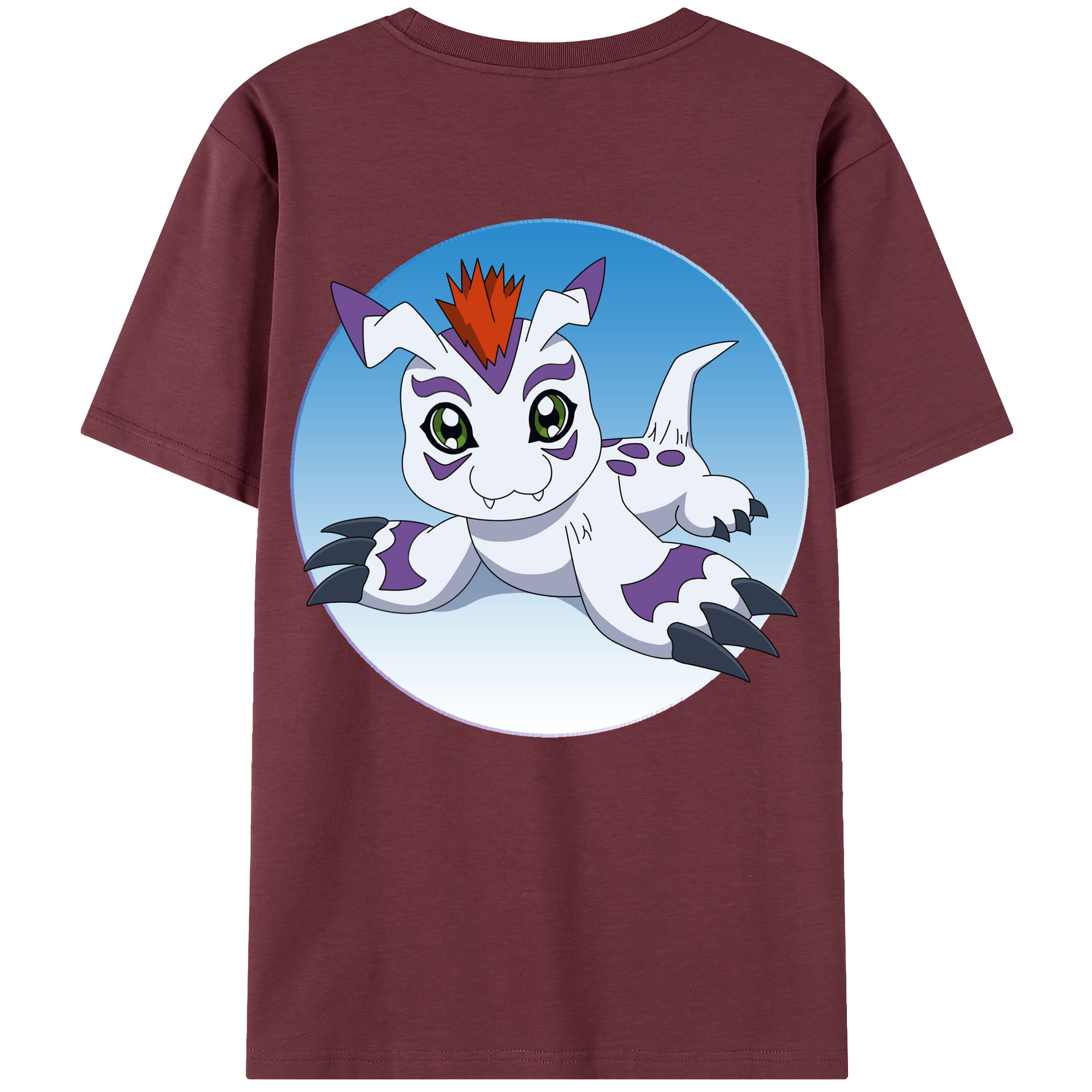 （画像用） Digimon デジタルモンスター/デジモン 綿100％半袖Tシャツ（背面プリント）